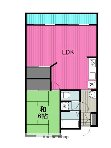 じゃがいも畑(1LDK/1階)の間取り写真
