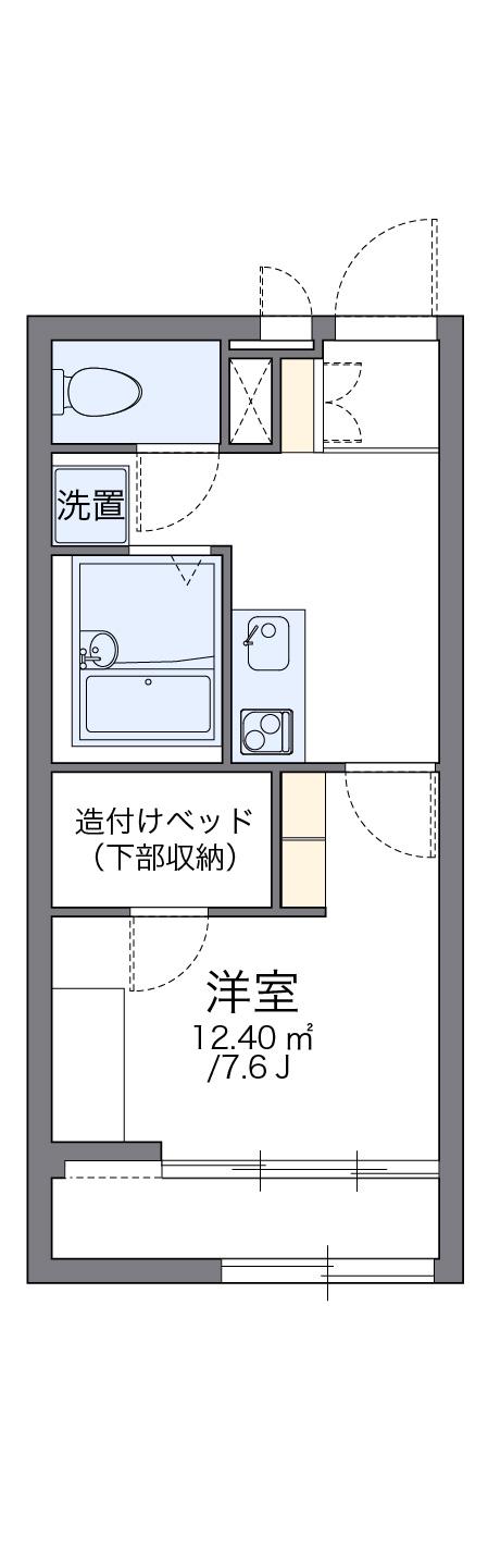 レオパレス岸和田5(1K/1階)の間取り写真
