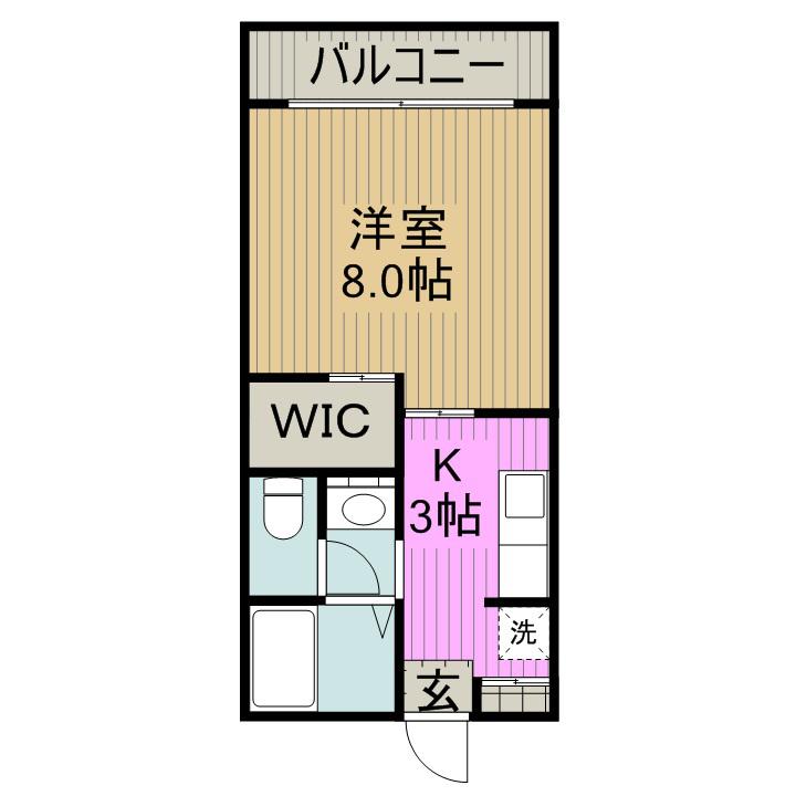 セフィラNY(1K/1階)の間取り写真