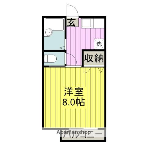 SUN LIFE(1K/1階)の間取り写真
