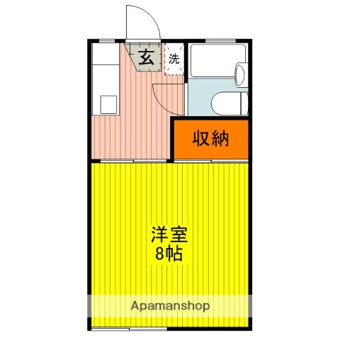 カーサ吉敷(1K/1階)の間取り写真