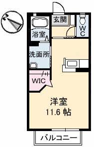 アンティームFURUTANI(ワンルーム/2階)の間取り写真