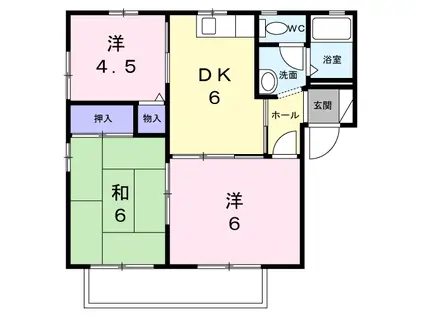 メゾン泉Ⅱ(3DK/2階)の間取り写真