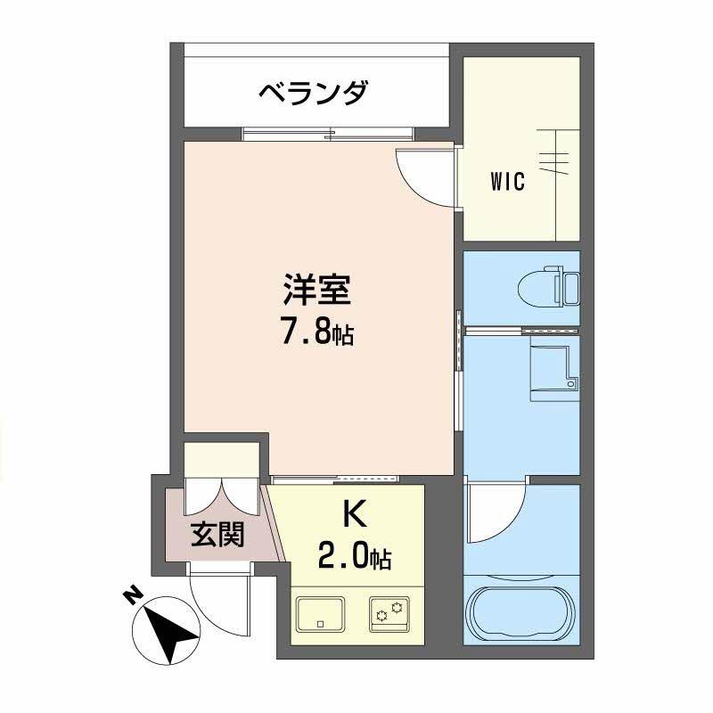 シャーメゾンDAIⅡ(1K/1階)の間取り写真