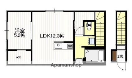 DR.くれは(1LDK/2階)の間取り写真