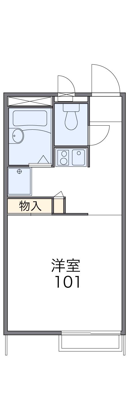 レオパレスTAKAKURA(1K/2階)の間取り写真