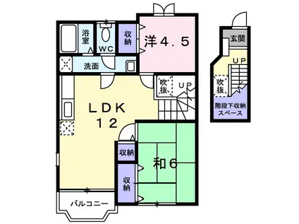 メゾンド・N(2LDK/2階)の間取り写真