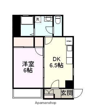 みすとらる2000(1DK/3階)の間取り写真