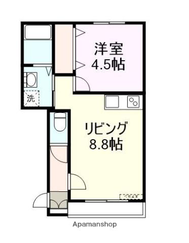 POSH(1LDK/1階)の間取り写真