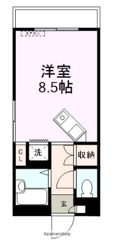 アルフィーネ宇部(ワンルーム/2階)の間取り写真