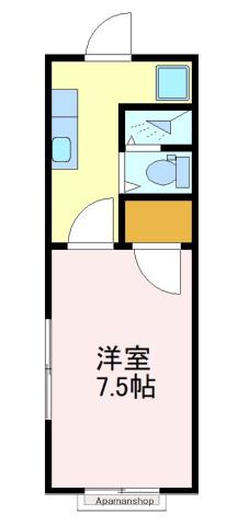 グレースマンション(1K/3階)の間取り写真