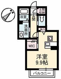 シャーメゾン・悠(ワンルーム/1階)の間取り写真