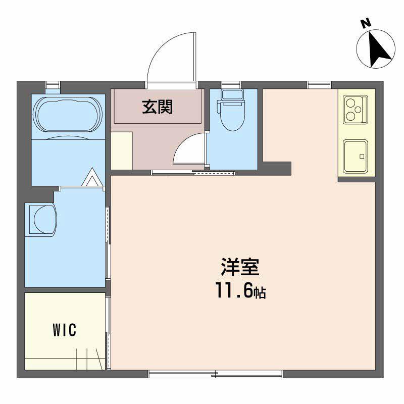 シャーメゾンHARUKA(1K/1階)の間取り写真