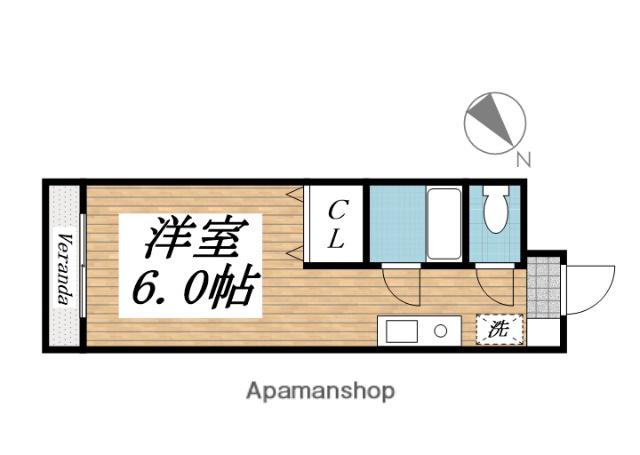メゾン・ド・シャーレ(ワンルーム/5階)の間取り写真
