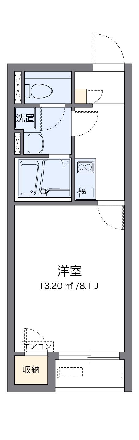 レオネクスト有冨(1K/2階)の間取り写真