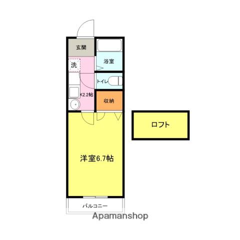 サンレジデンスN1(1K/1階)の間取り写真