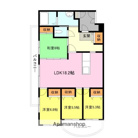 アーデント伊倉新町(4LDK/12階)の間取り写真