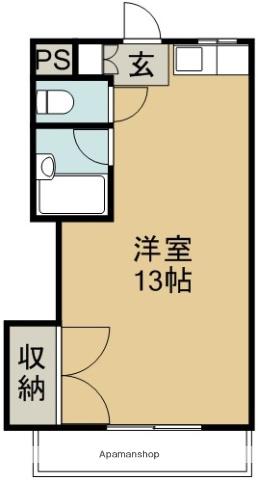 ファーストインK5(ワンルーム/4階)の間取り写真