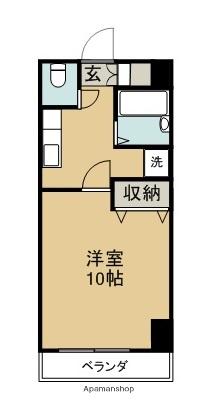 メゾン南昭和(1K/6階)の間取り写真