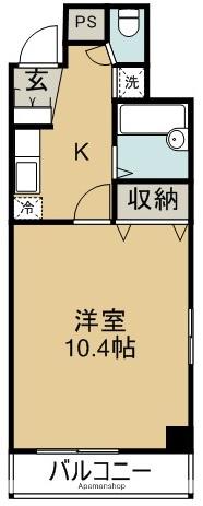 メゾン南昭和(1K/2階)の間取り写真