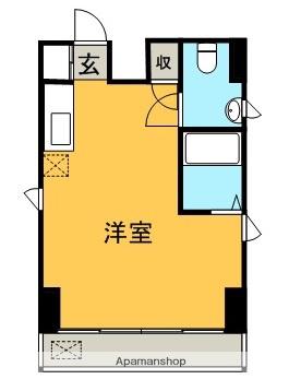エンゼルハイツエクシブ(ワンルーム/3階)の間取り写真