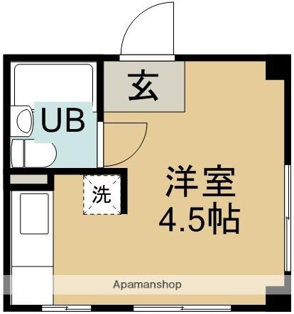 鎌田ビル(1K/4階)の間取り写真