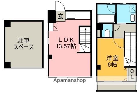 クレスト南昭和(1LDK)の間取り写真