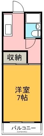 セグラ南昭和(1K/1階)の間取り写真