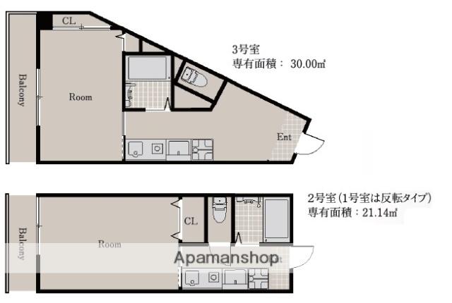 ピース・スクエア南内町(1K/6階)の間取り写真