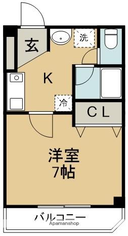 SAKURA(1K/2階)の間取り写真