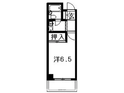 パークシャトー(1K/4階)の間取り写真