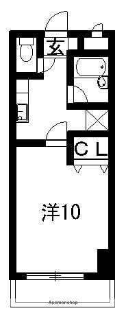 メゾン南昭和(1K/3階)の間取り写真