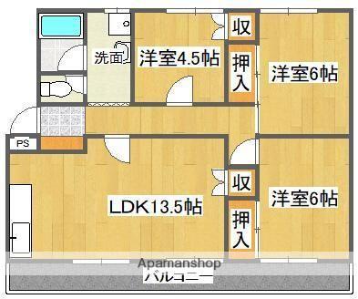 ガーデンプレイス城東(3LDK/3階)の間取り写真