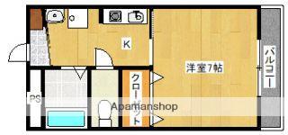 ブリリアントキューブ(1K/3階)の間取り写真