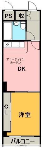 シティハイム佐古パート七(1DK/4階)の間取り写真