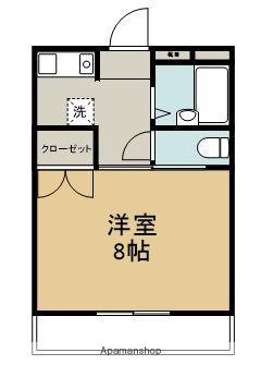 K・Iハイツ(1K/4階)の間取り写真