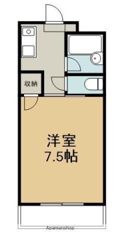 蔵本ハイツ2001(1K/2階)の間取り写真