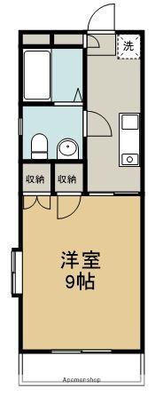 アクティパレス(1DK/3階)の間取り写真