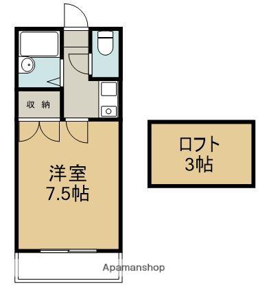 ロフトハウス510(1K/2階)の間取り写真