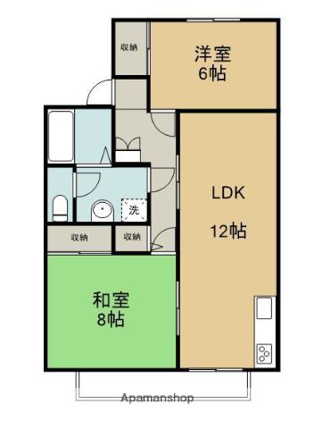 セジュールサトウ(2LDK/1階)の間取り写真