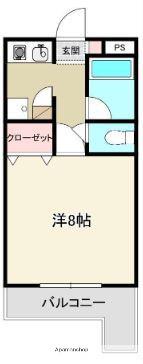 レジデンス徳島(1K/5階)の間取り写真