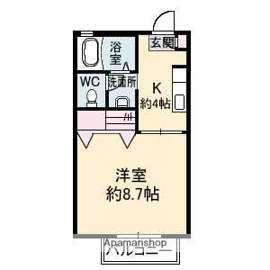 シャーメゾン安宅(1K/1階)の間取り写真