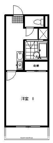 ハイム眉山(1K/1階)の間取り写真
