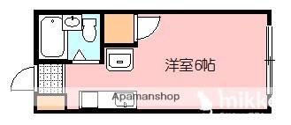 ハイツユアーズ(ワンルーム/1階)の間取り写真