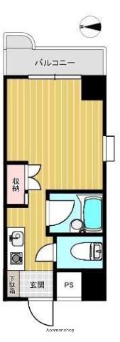 メゾン・ド・栗林公園(ワンルーム/3階)の間取り写真