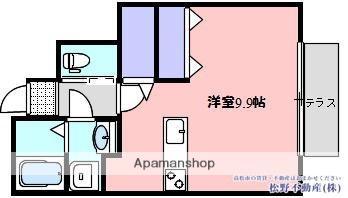 レスポワールK(ワンルーム/1階)の間取り写真
