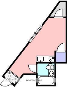 ユニバ扇町(ワンルーム/2階)の間取り写真