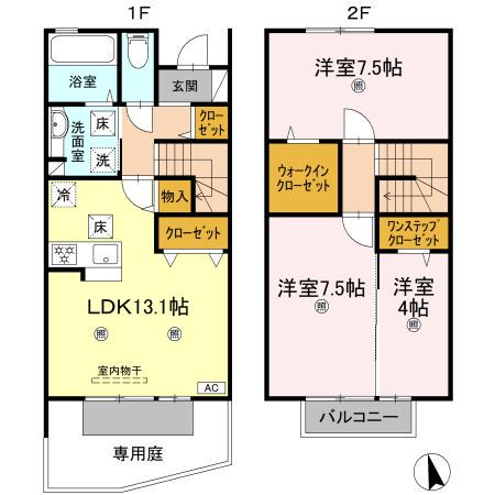 ル・ポタジェ(3LDK)の間取り写真