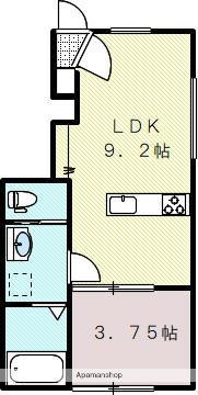 LUMIELE仏生山(1LDK/1階)の間取り写真