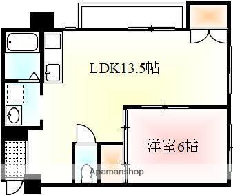 BASE津田(1LDK/3階)の間取り写真